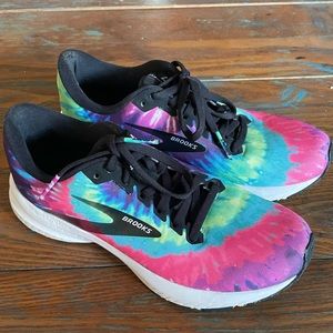 Brooks Women’s Running Shoes Size  8 Rock n Roll Marathon Launch 7 Tie Dye